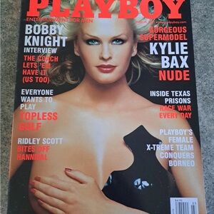 Playboy Supermodel Kylie Bax ( playmate Miriam Gonzalez ) March 2001 Issue